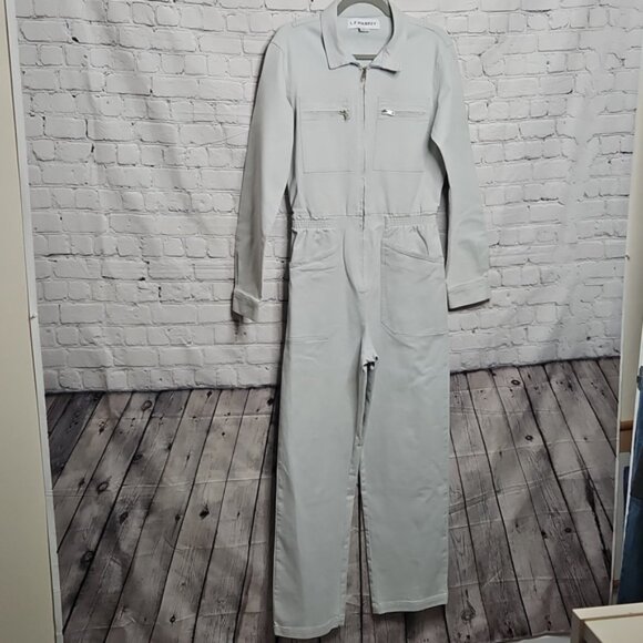 LF Markey Utility Jumpsuit Light Gray Size 10 GUC - Picture 2 of 10